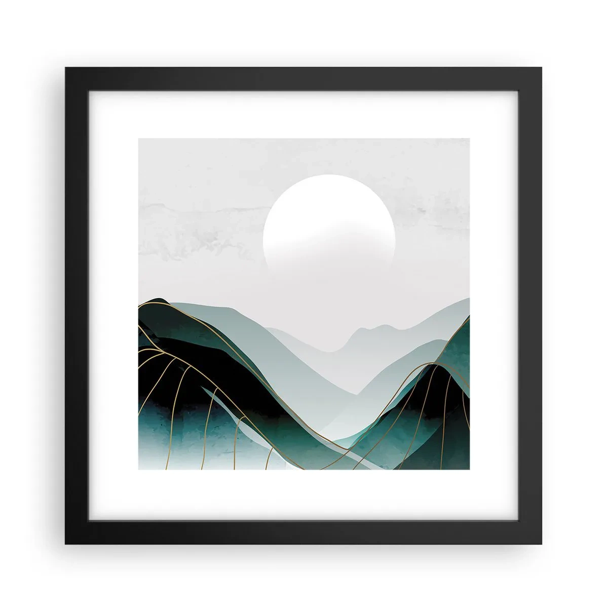 Plagát v čiernom ráme - V plnom majestáte - 30x30 cm