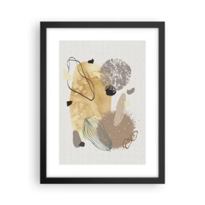 Plagát v čiernom ráme - Abstraktná slivka - 30x40 cm