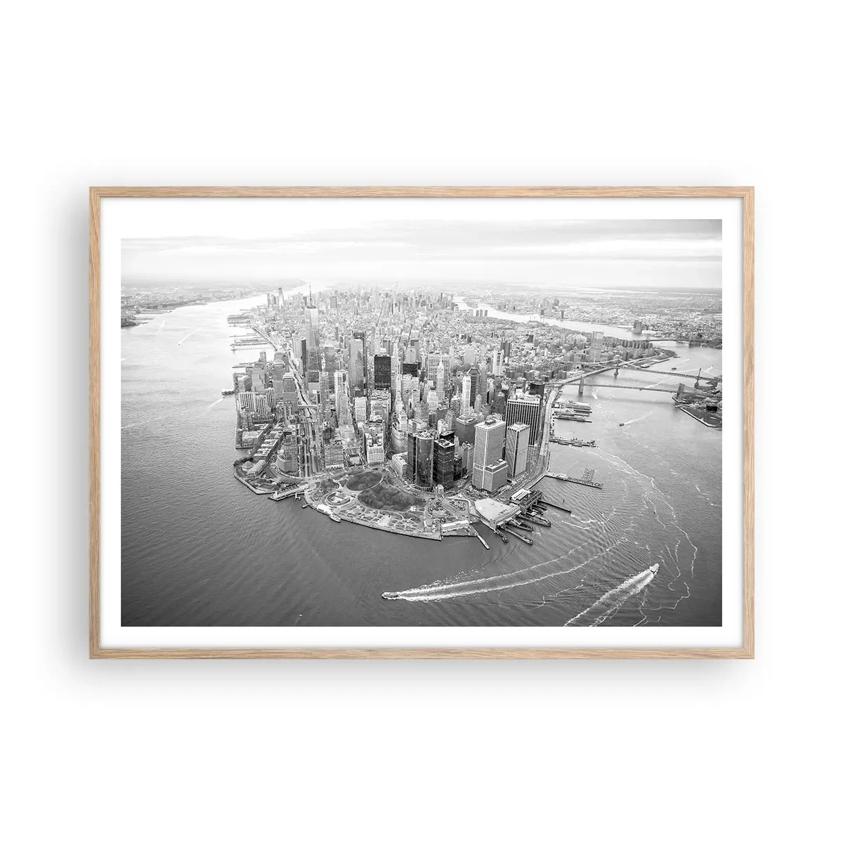 Plagát v ráme zo svetlého duba - Ako nemilovať? - 100x70 cm