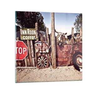 Obraz na skle - A čas sa zastavil - 40x40 cm