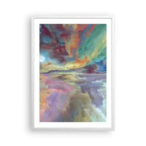 Plagát v bielom ráme - Dve neba - 50x70 cm
