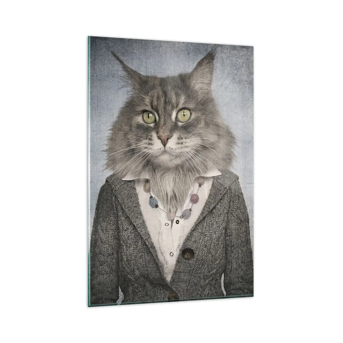 Obraz na skle - Kožuchy opäť v móde - 80x120 cm