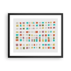 Plagát v čiernom ráme - Neznáma hra - 50x40 cm