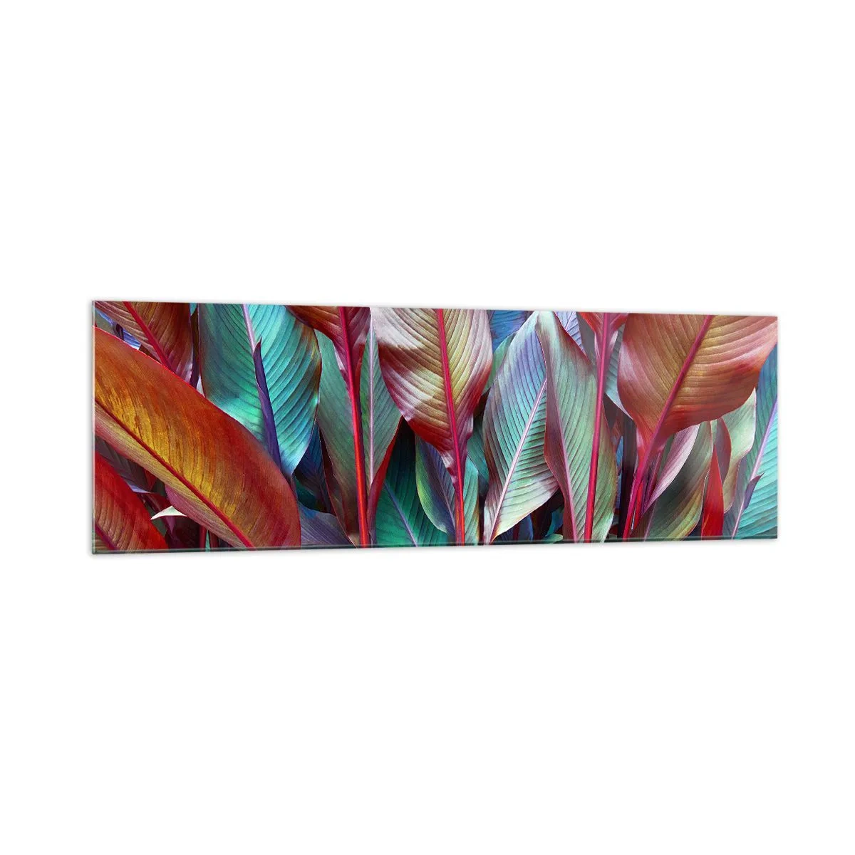 Obraz na skle - Farebná húština - 160x50 cm