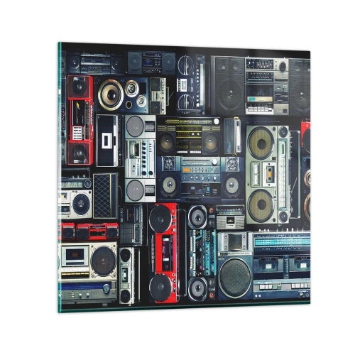 Obraz na skle - Túžba po 80. rokoch - 40x40 cm