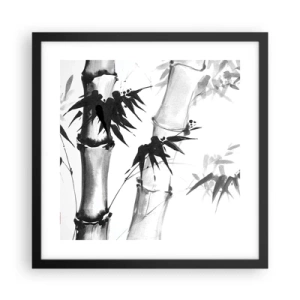 Plagát v čiernom ráme - Blízky záber na orient - 40x40 cm