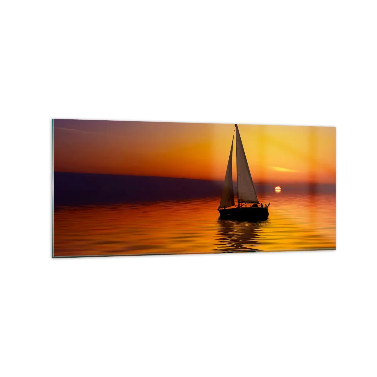 Obraz na skle - Ako je tu za súmraku ticho… - 120x50 cm