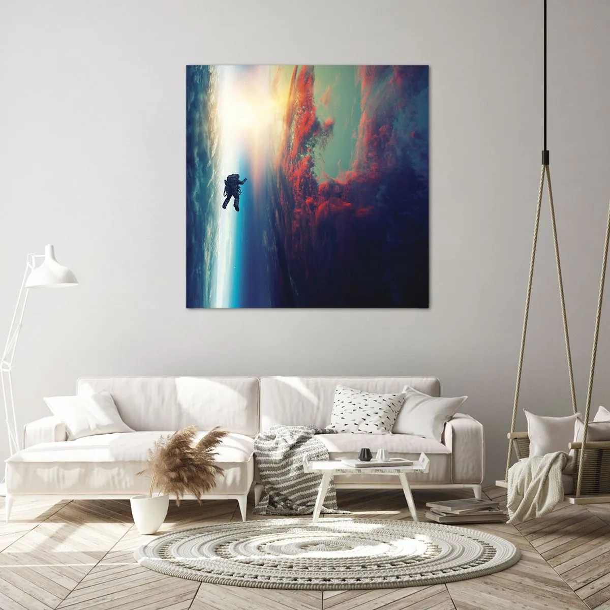 Obraz na plátne - Tvárou v tvár vesmíru - 60x60 cm