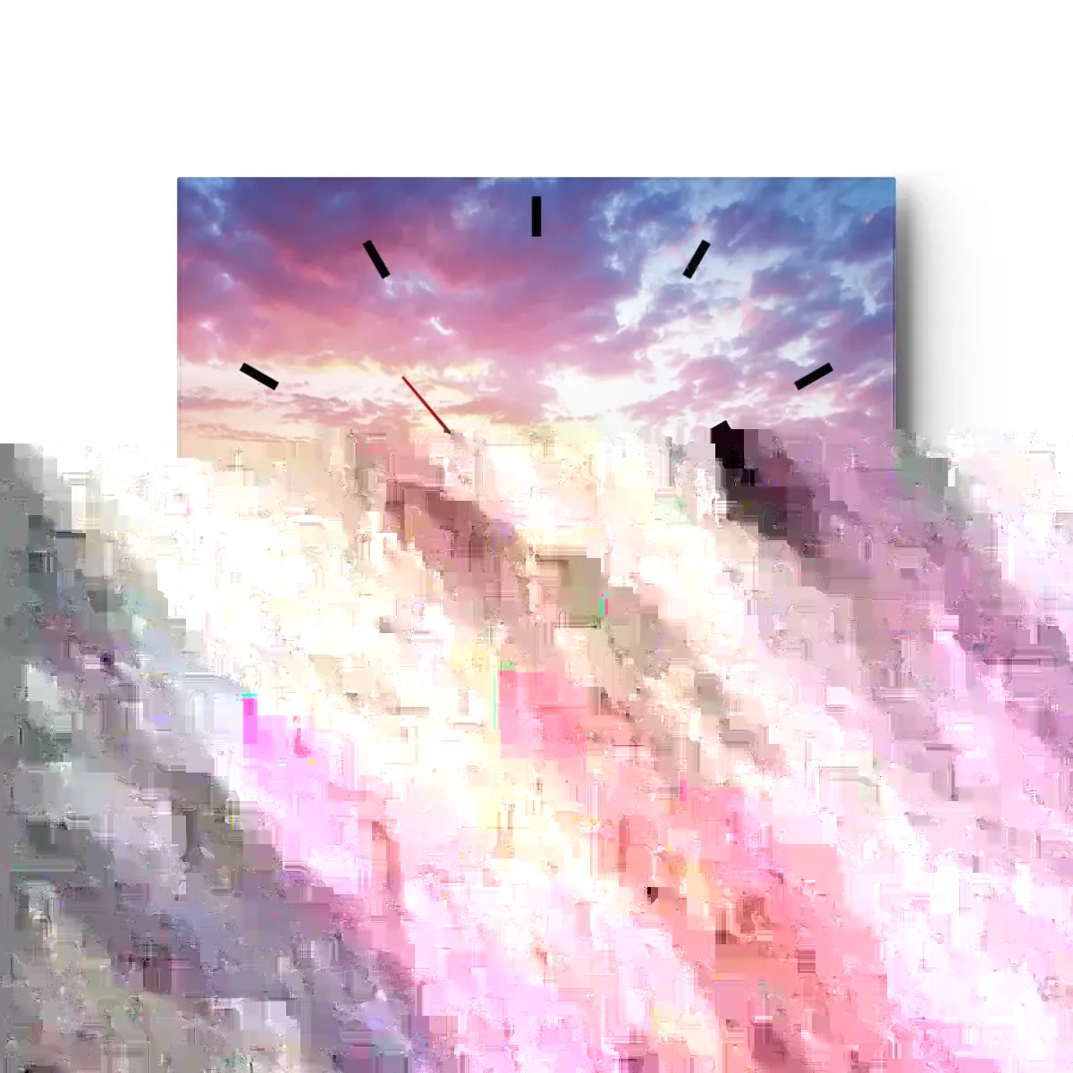 Nástenné hodiny - Okamih hlbokého zážitku - 30x30 cm