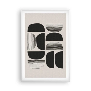 Plagát v bielom ráme - Polovičaté sústavy - 61x91 cm
