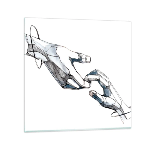 Obraz na skle - Dobré gesto - 60x60 cm