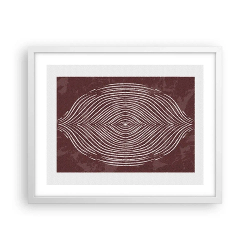 Plagát v bielom ráme - Priestor hovorí - 50x40 cm