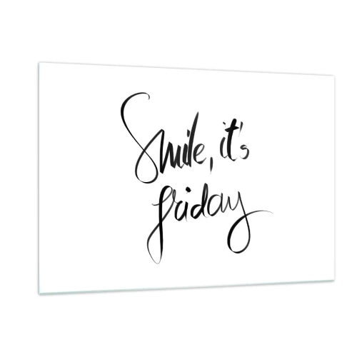 Obraz na skle - Naozajstná radosť - 120x80 cm