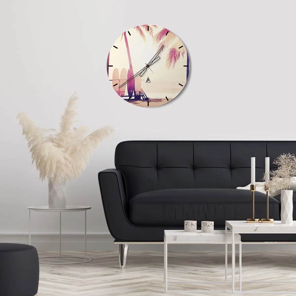 Nástenné hodiny - Bude to skvelý deň - 40x40 cm