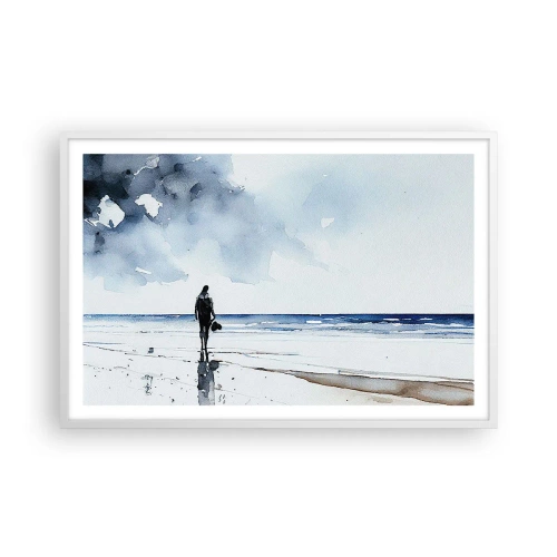 Plagát v bielom ráme - Rozhovor s morom - 91x61 cm