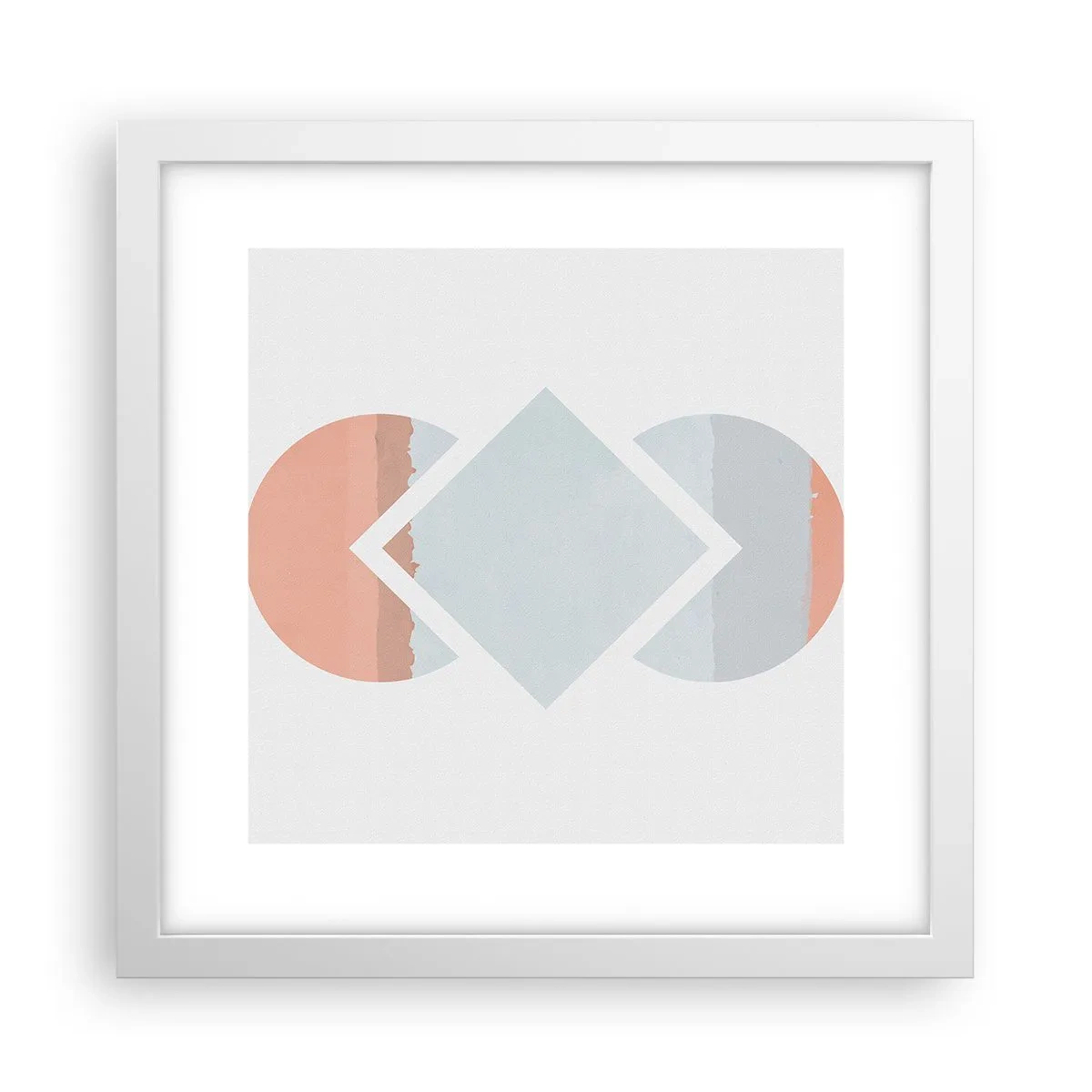 Plagát v bielom ráme - Situácia je jasná - 30x30 cm