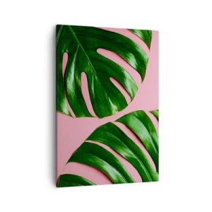 Obraz na plátne - Zelené rendez-vous - 50x70 cm