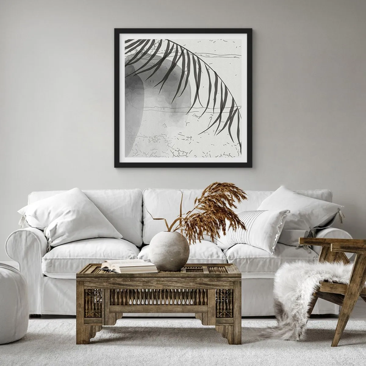 Plagát v čiernom ráme - Subtílna exotika prírody - 60x60 cm