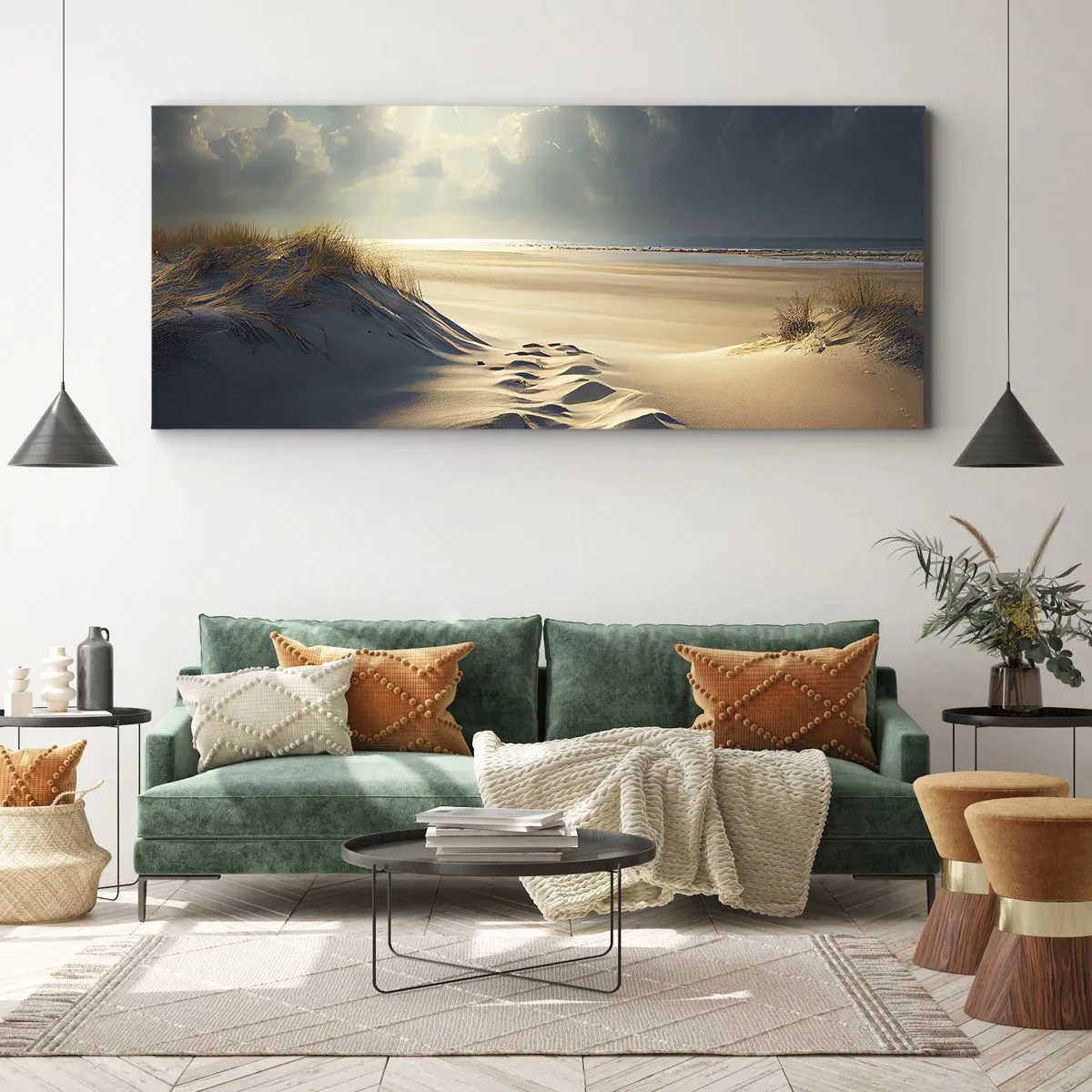 Obraz na plátne - Upokojujúca krajina - 100x40 cm