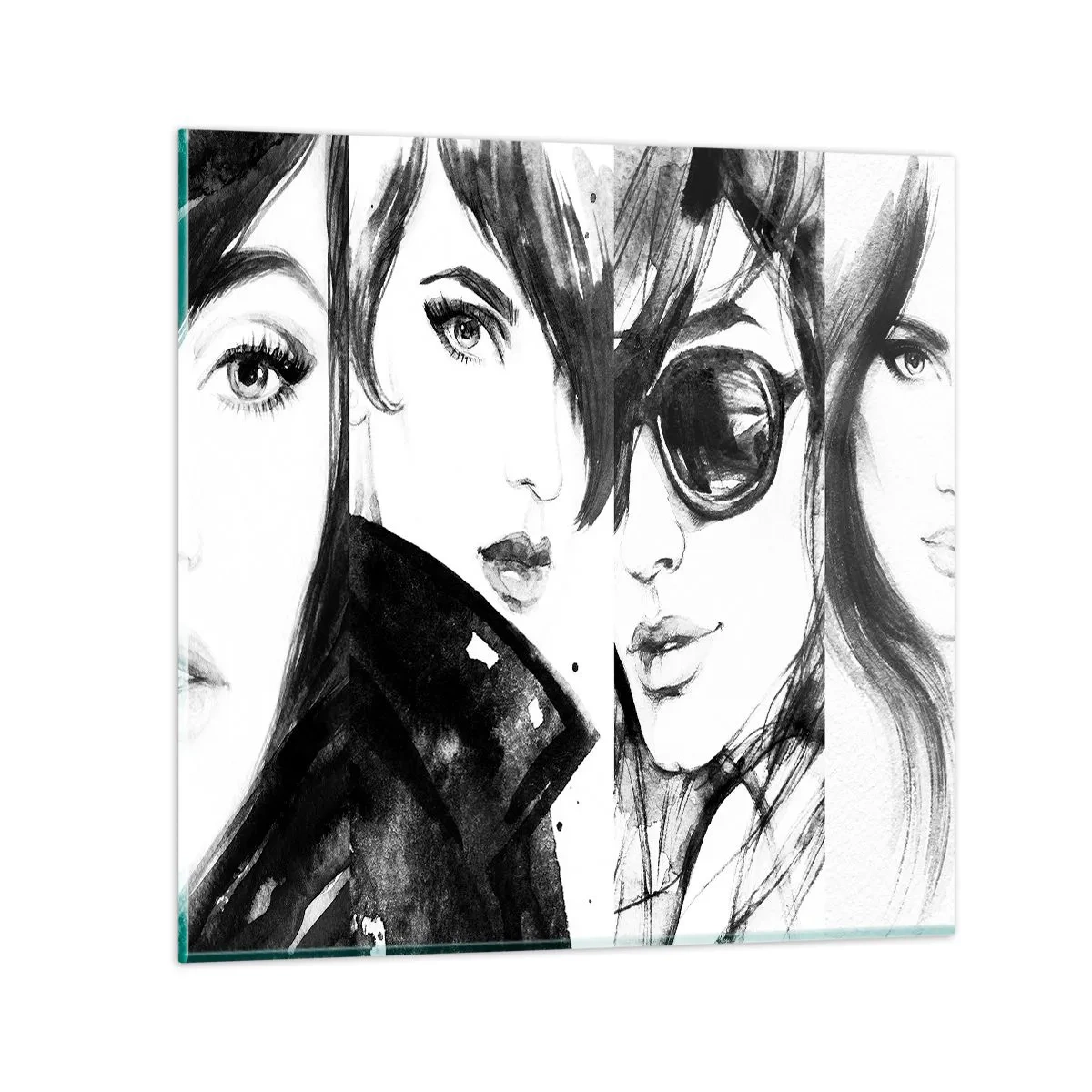 Obraz na skle - Znásobená krása - 40x40 cm