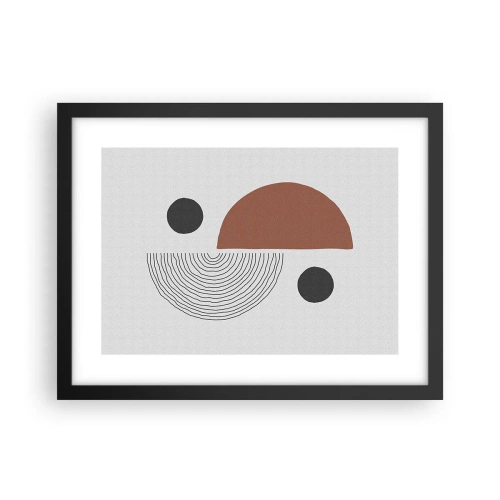Plagát v čiernom ráme - Dokonalosť kruhu - 40x30 cm