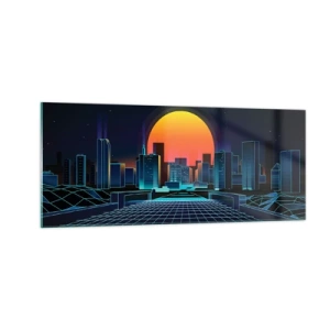 Obraz na skle - Stále chcete do reálu? - 100x40 cm