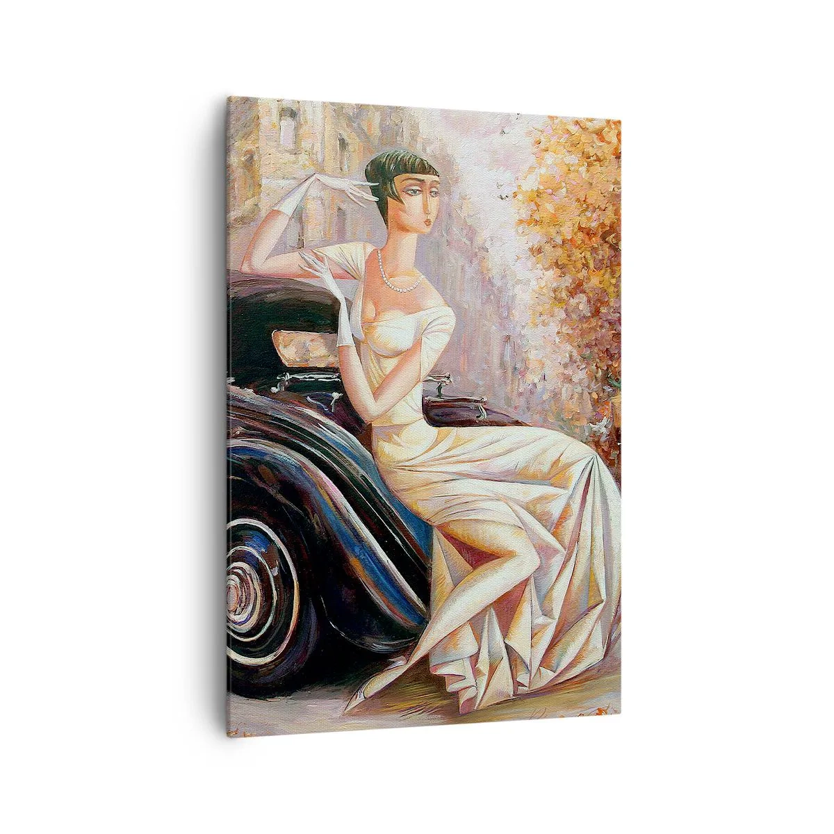 Obraz na plátne - Elegancia v retro štýle - 70x100 cm