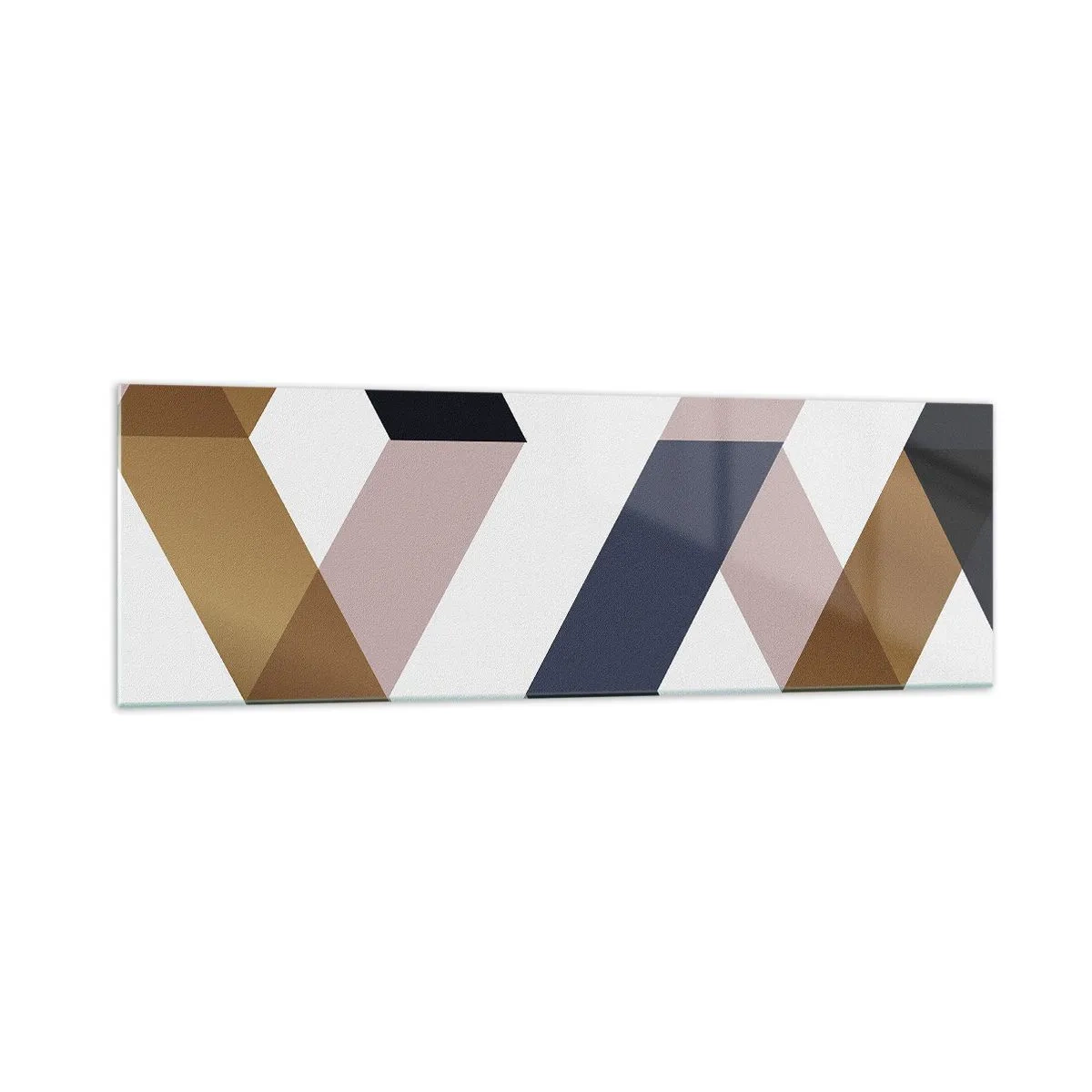 Obraz na skle - Roviny a uhly - 160x50 cm