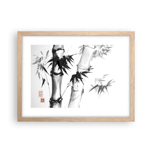 Plagát v ráme zo svetlého duba - Blízky záber na orient - 40x30 cm