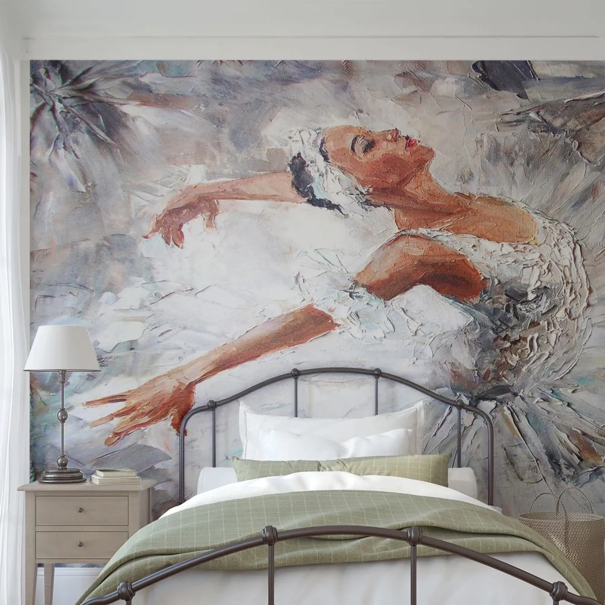 Fototapeta Premium Canvas - Jemná a ľahká ako tyl - Balerína, Tancujte, balet - 500x350 cm