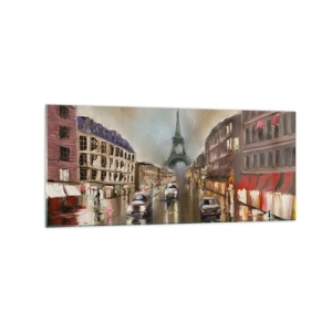 Obraz na skle - Počíta sa iba ona - 120x50 cm