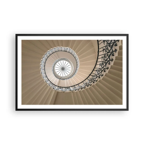 Plagát v čiernom ráme - Vnútri mušle - 91x61 cm