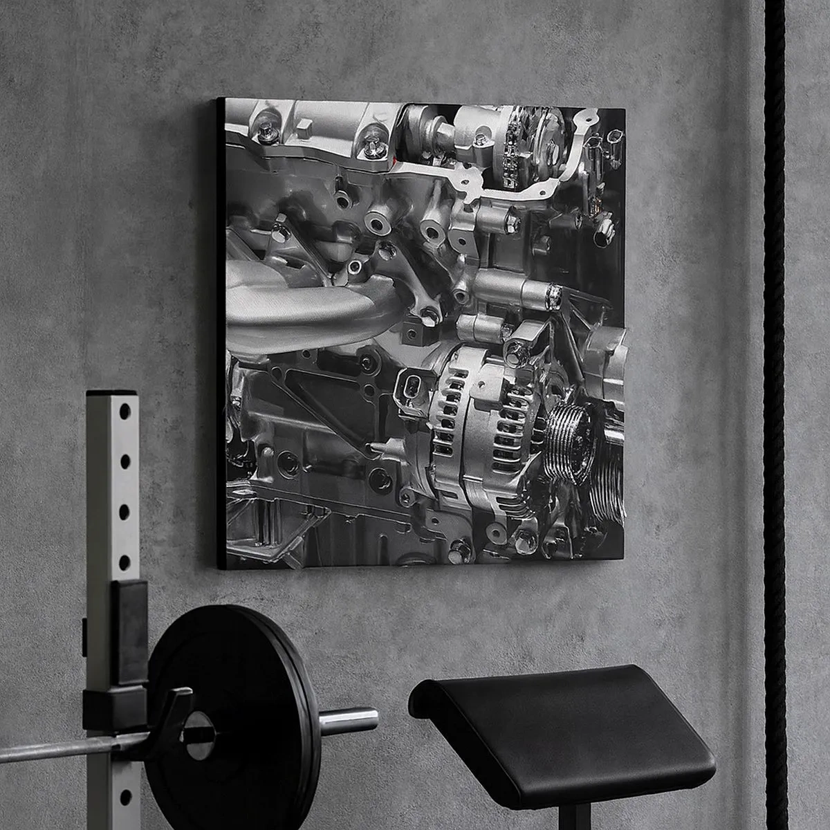 Obraz na plátne - Kovový, krásny, silný - 30x30 cm