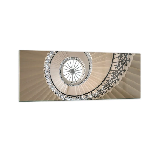 Obraz na skle - Vnútri mušle - 140x50 cm