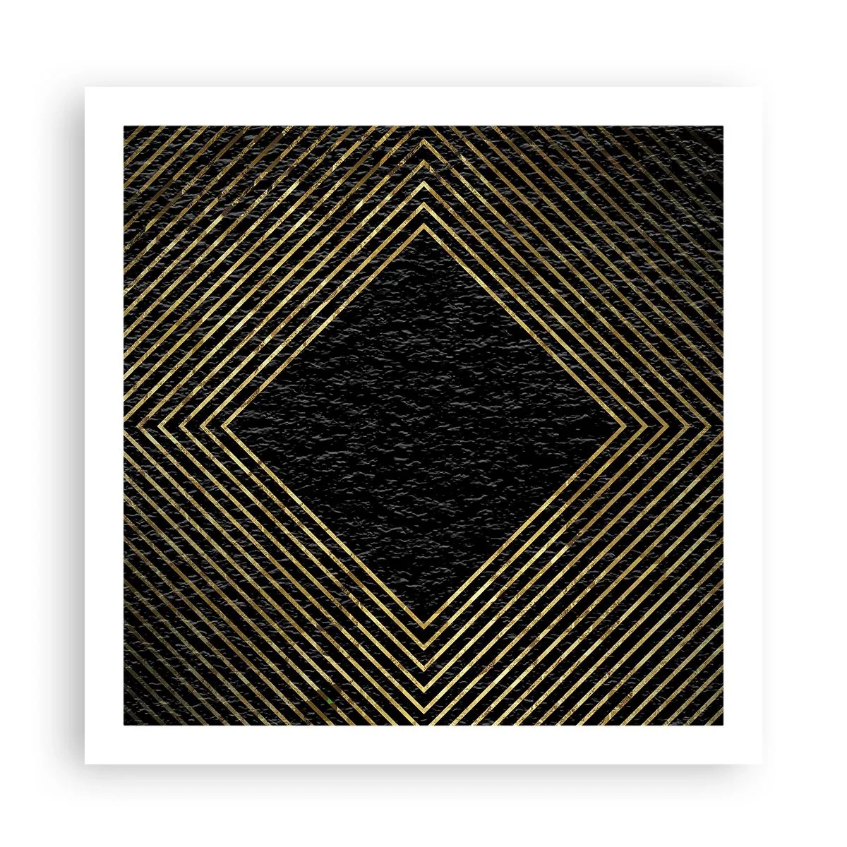 Plagát - Geometria v štýle glamour - 60x60 cm