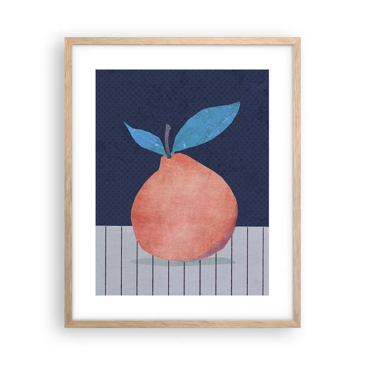 Plagát v ráme zo svetlého duba - Konvexita a rovina - 40x50 cm