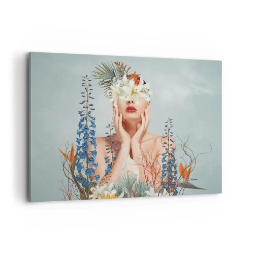 Obraz na plátne - Žena – kvetina - 100x70 cm
