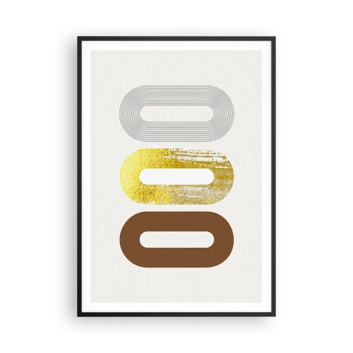 Plagát v čiernom ráme - Ooo! - 70x100 cm