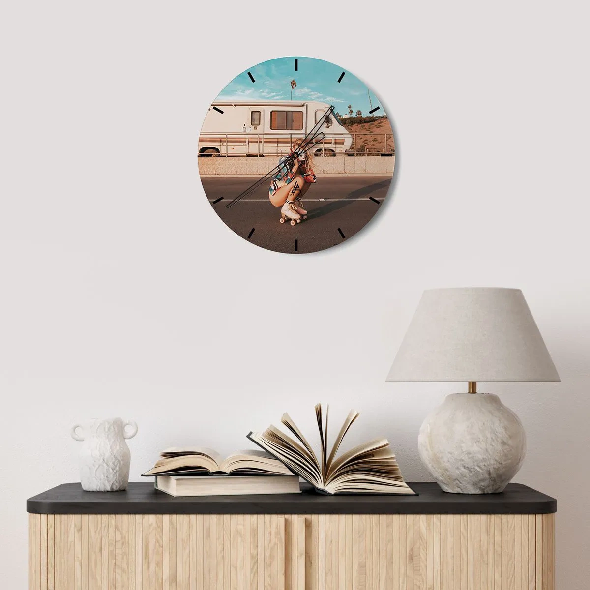 Nástenné hodiny - Usmejte sa! - 40x40 cm