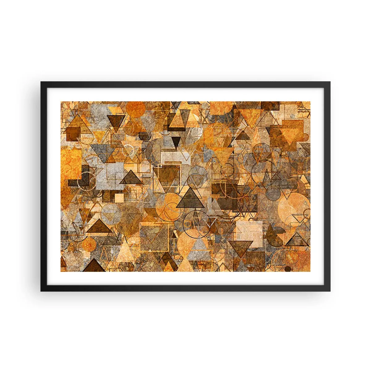Plagát v čiernom ráme - Svet zachytený do tvaru - 70x50 cm