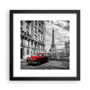 Plagát v čiernom ráme - Dravec v meste - 30x30 cm