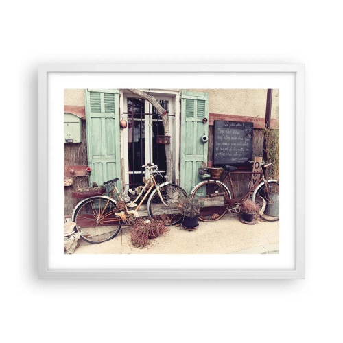 Plagát v bielom ráme - Nech žije provincia - 50x40 cm