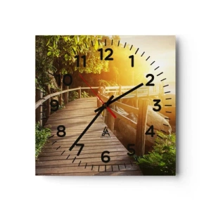 Nástenné hodiny - Ďalšia zákruta, ďalšie zázraky - 30x30 cm