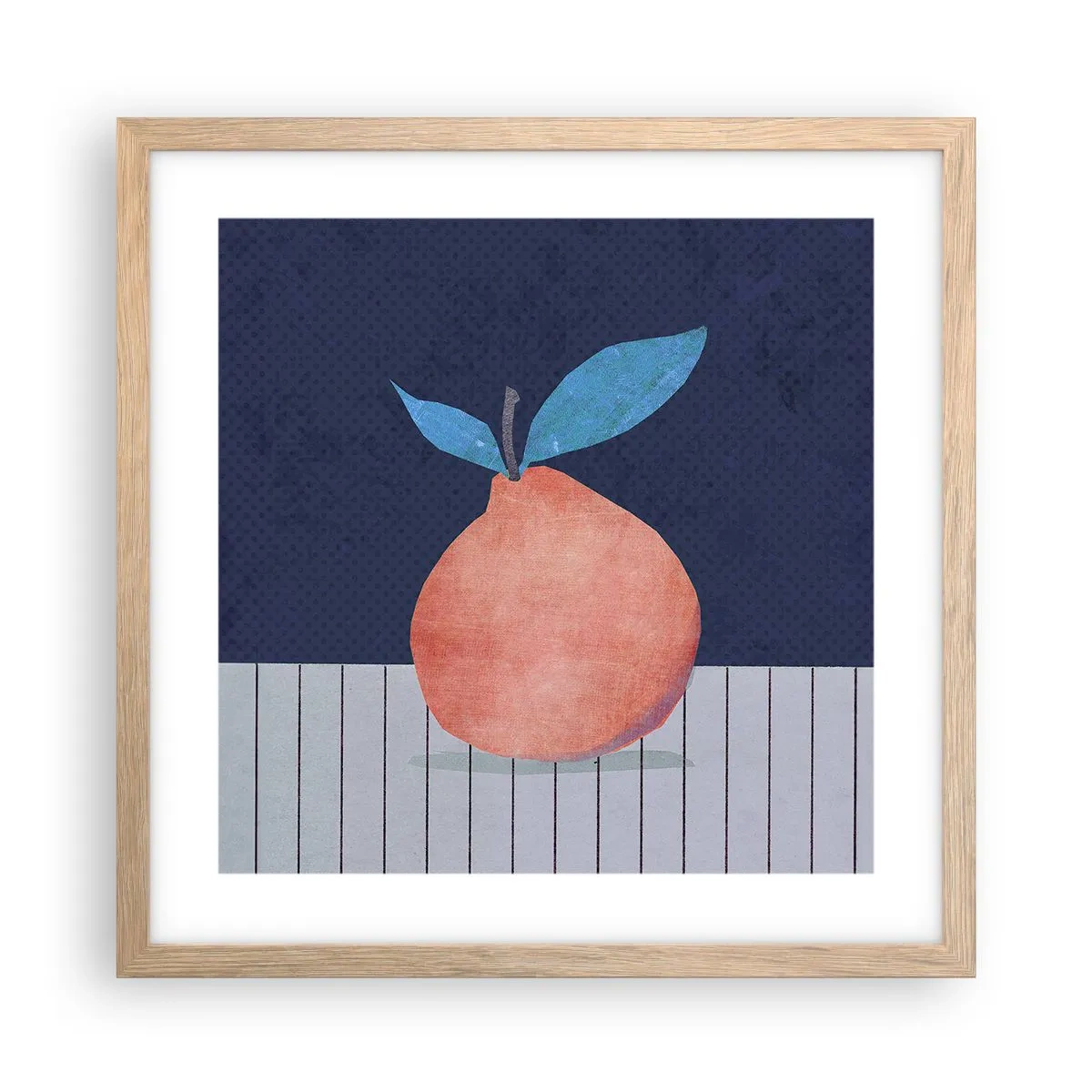 Plagát v ráme zo svetlého duba - Konvexita a rovina - 40x40 cm