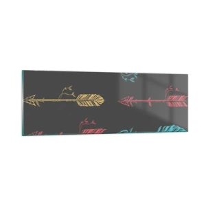 Obraz na skle - Do jednej rady - 90x30 cm