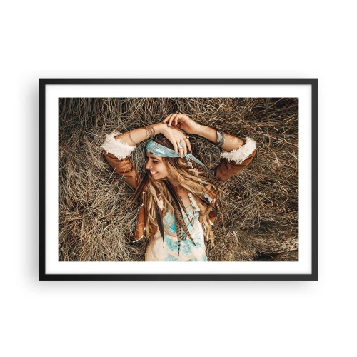 Plagát v čiernom ráme - Na ceste do leta lásky - 70x50 cm