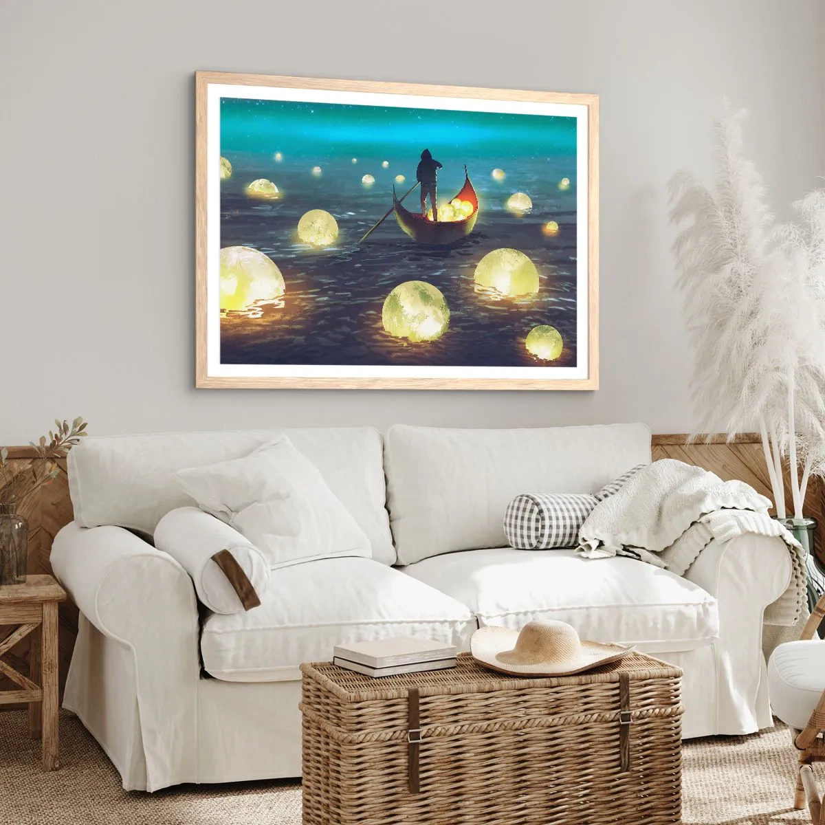 Plagát v ráme zo svetlého duba - Veci, o ktorých sa filozofom nezdá - 50x40 cm