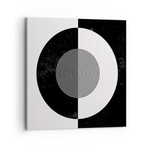 Obraz na plátne - Harmónia v čiernej a bielej - 70x70 cm