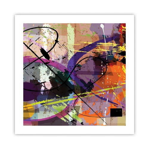 Plagát - Možno priamo alebo okolo - 50x50 cm