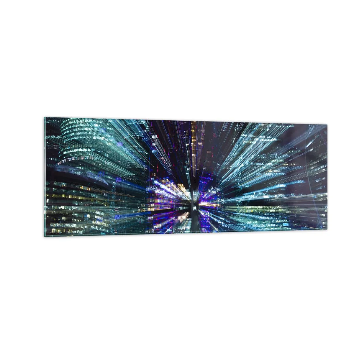 Obraz na skle - Prechod do hyperpriestoru - 140x50 cm